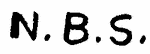 Indiscernible: monogram (Read as: NBS)