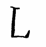Indiscernible: monogram (Read as: L)