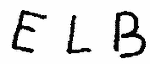 Indiscernible: monogram (Read as: ELB)