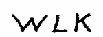 Indiscernible: monogram (Read as: WLK)