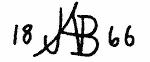 Indiscernible: monogram (Read as: JAB)