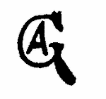 Indiscernible: monogram (Read as: AG, GA)
