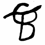 Indiscernible: monogram, symbol or oriental (Read as: TCB, CTB, BCT, B) Indiscernible: monogram, symbol or oriental (Read as: TCB, CTB, BCT, B)