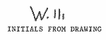 Indiscernible: monogram, alternative name or excluded surname (Read as: WM, WILLI, W)