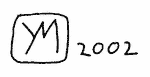 Indiscernible: monogram, symbol or oriental (Read as: YM, , YWM)