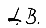 Indiscernible: monogram (Read as: LB)