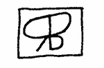 Indiscernible: monogram, symbol or oriental (Read as: RB, BR) Indiscernible: monogram, symbol or oriental (Read as: RB, BR)