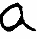 Indiscernible: monogram (Read as: A)