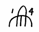 Indiscernible: monogram, symbol or oriental (Read as: AM) Indiscernible: monogram, symbol or oriental (Read as: AM)
