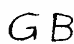 Indiscernible: monogram (Read as: GB)