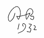 Indiscernible: monogram (Read as: AB)