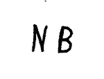 Indiscernible: monogram (Read as: NB)