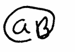 Indiscernible: monogram (Read as: AB)