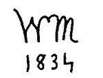 Indiscernible: monogram (Read as: WM)