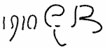 Indiscernible: monogram (Read as: GB)