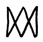 Indiscernible: monogram, symbol or oriental (Read as: AM) Indiscernible: monogram, symbol or oriental (Read as: AM)