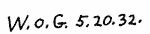 Indiscernible: monogram, afro-american (Read as: WOG)