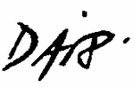 Indiscernible: monogram (Read as: DA)