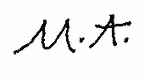 Indiscernible: monogram (Read as: MA) Indiscernible: monogram (Read as: MA)