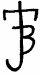 Indiscernible: monogram, symbol or oriental (Read as: JTB, TJB) Indiscernible: monogram, symbol or oriental (Read as: JTB, TJB)
