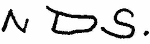 Indiscernible: monogram (Read as: NDS)