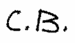 Indiscernible: monogram (Read as: CB)