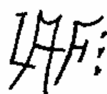 Indiscernible: monogram (Read as: LAF)