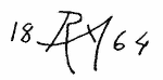 Indiscernible: monogram (Read as: RA)