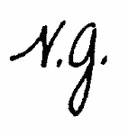 Indiscernible: monogram (Read as: NG)
