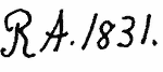 Indiscernible: monogram (Read as: RA)