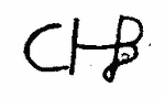 Indiscernible: monogram (Read as: GB)