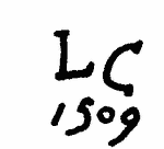 Indiscernible: monogram (Read as: LC)