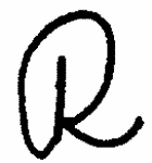 Indiscernible: monogram (Read as: R)