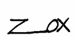 Indiscernible: monogram (Read as: ZOX)