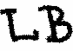 Indiscernible: monogram (Read as: LB)