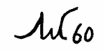 Indiscernible: monogram, illegible (Read as: JWC, W, WC)