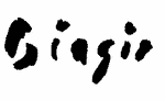 Indiscernible: illegible, alternative name or excluded surname (Read as: BIAGIO; GIAGIO)