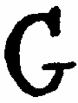 Indiscernible: monogram (Read as: G)