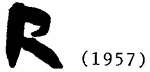 Indiscernible: monogram (Read as: R)