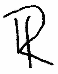 Indiscernible: monogram (Read as: R, HR, DK, DX, D)
