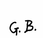 Indiscernible: monogram (Read as: GB)