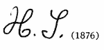 Indiscernible: monogram (Read as: HL, HS, HJ, HP)