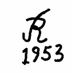 Indiscernible: monogram (Read as: R)