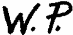 Indiscernible: monogram (Read as: WP)