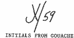 Indiscernible: monogram, symbol or oriental (Read as: YJ)