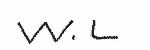 Indiscernible: monogram (Read as: WL)