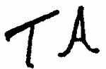 Indiscernible: monogram (Read as: TA) Indiscernible: monogram (Read as: TA)