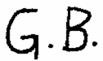 Indiscernible: monogram (Read as: GB)
