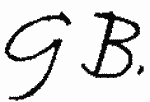 Indiscernible: monogram (Read as: GB)