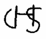 Indiscernible: monogram (Read as: CHS, DHS)